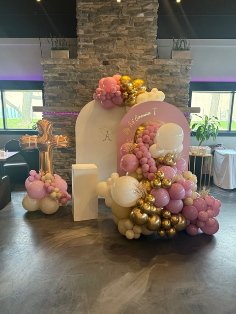 Blush Communion Arch